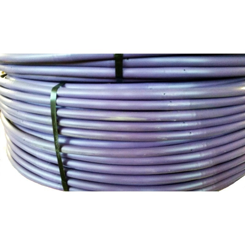 Tubería morada goteros a 33 cm rollo 400 m