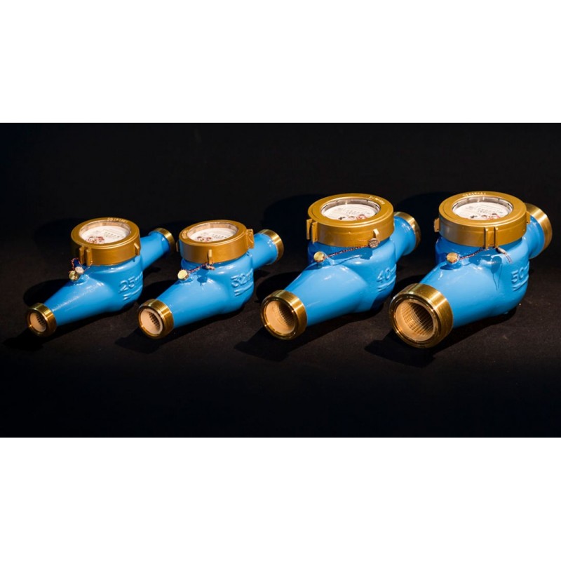 Flow meter with impulse sensor for irrigation controller