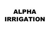 Logotipo de ALPHA IRRIGATION